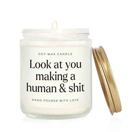 GoMelley scented lavender candle for new moms