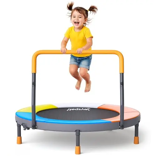 JOY SPOT multi-color foldable toddler trampoline