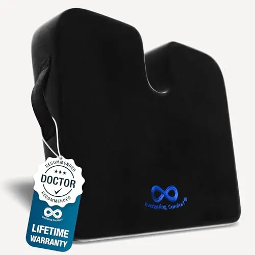 Everlasting Comfort wedge-style car seat cushion