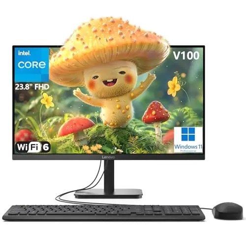 Lenovo 24-inch all-in-one desktop computer for basic home office tasks
