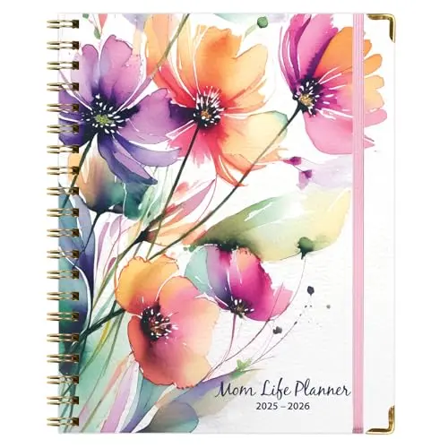 Global Printed Products Mom Life Planner in Rainbow Floral design