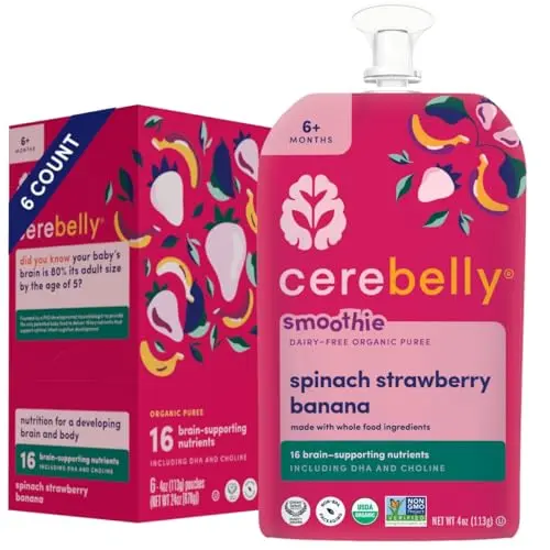 Cerebelly organic baby food smoothie pouches