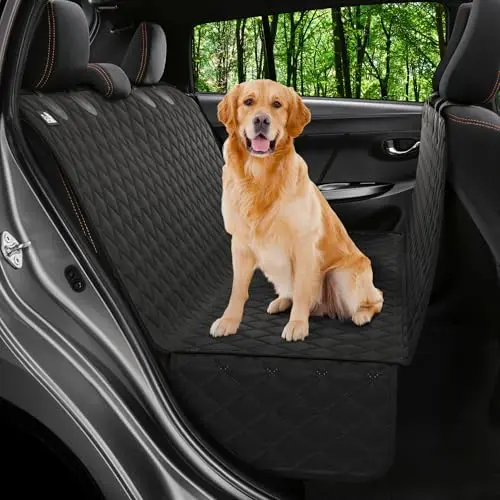 Petloox heavy-duty dog car seat cover with non-slip backing