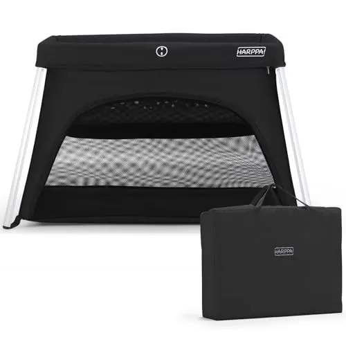 HARPPA Travel Crib with quick setup and compact fold