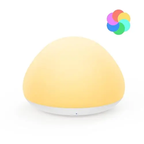JolyWell soft silicone baby night light with color changing features