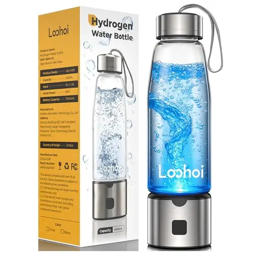 LOOHOI Hydrogen Water Bottle with leak-proof design and portable features