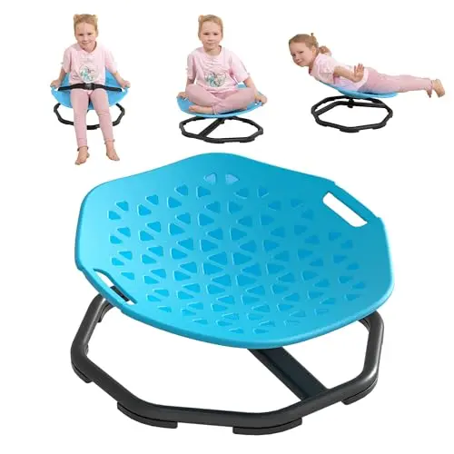 JAKINOY sensory spinning chair with handles and safety belt
