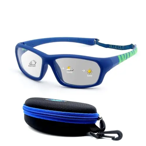 BLUE CUT kids sports protection goggles with photochromic lenses