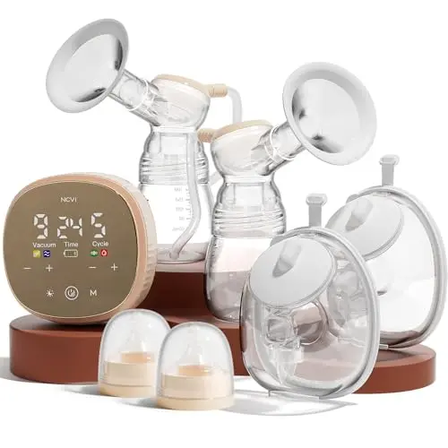 NCVI 2-in-1 wearable breast pump with vibration massage technology