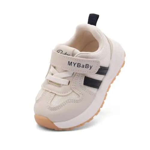 Baby mesh sneakers with breathable design for toddler walkers