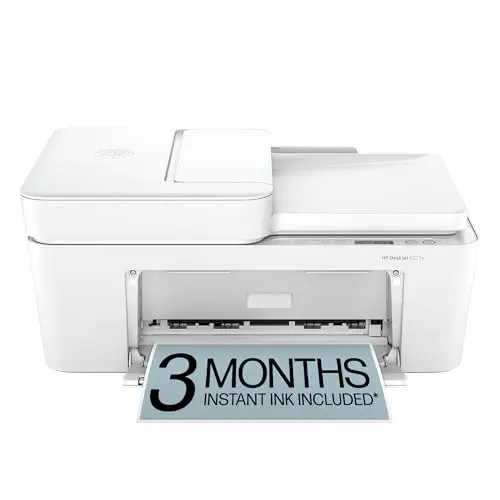 HP DeskJet 4227e wireless all-in-one printer on a desk