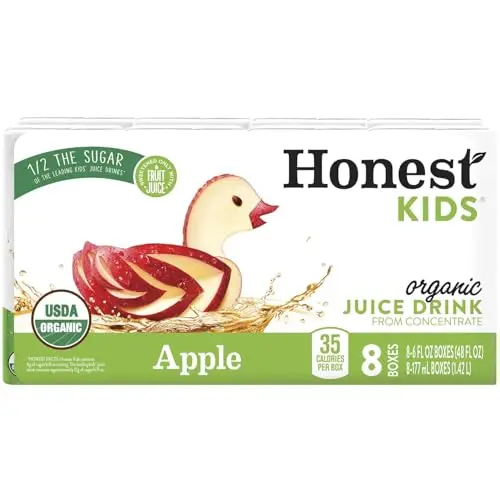 Honast Kids organic apple juice boxes