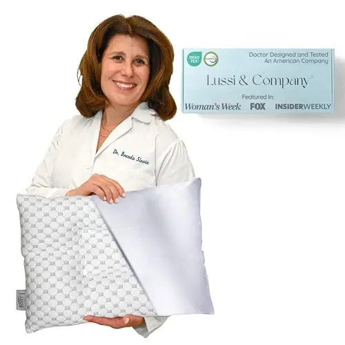 Lussi & Company adjustable toddler pillow with dual-sided design