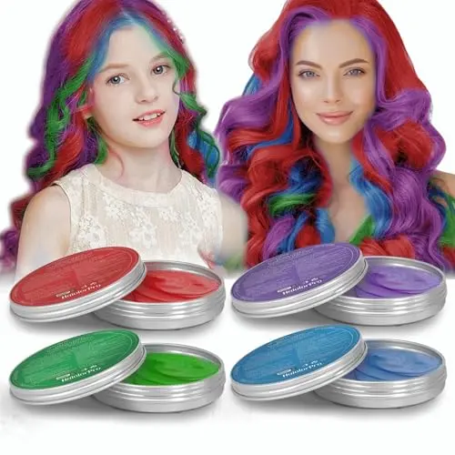 HAIOLORPRO temporary hair color wax in four vibrant colors