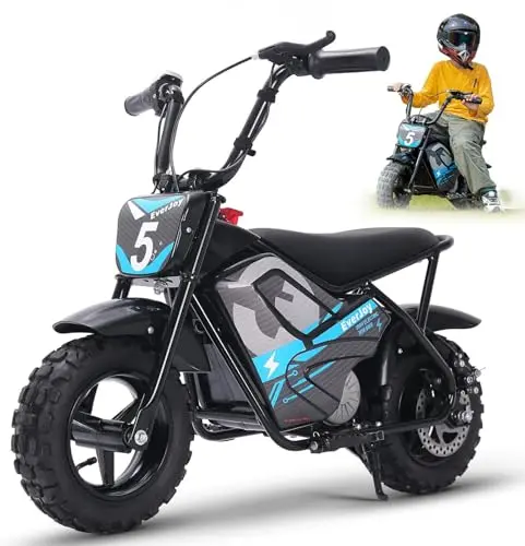 EverJoy 24V electric dirt bike for kids with all-terrain tires