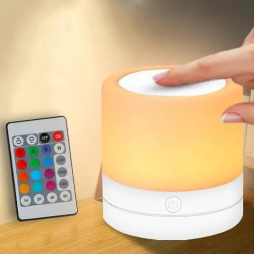 ERUN rechargeable RGB nursery night light with remote