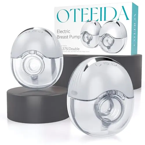OTEEIDA MY-375 hands-free wearable breast pump in white
