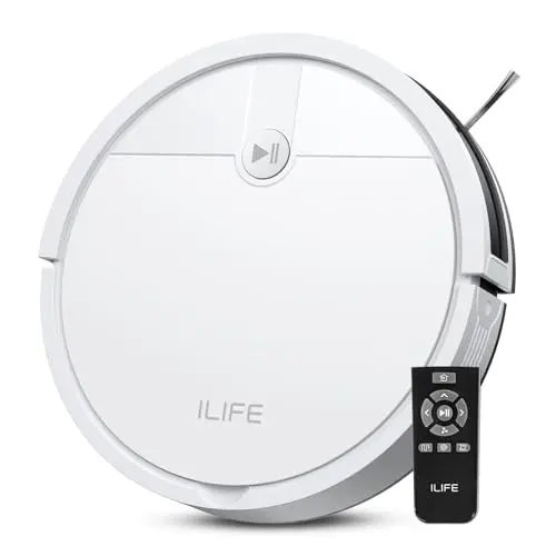 ILIFE V2 robot vacuum cleaning hardwood floor