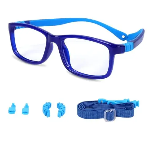 BiBiBear kids unbreakable glasses with flexible hinge