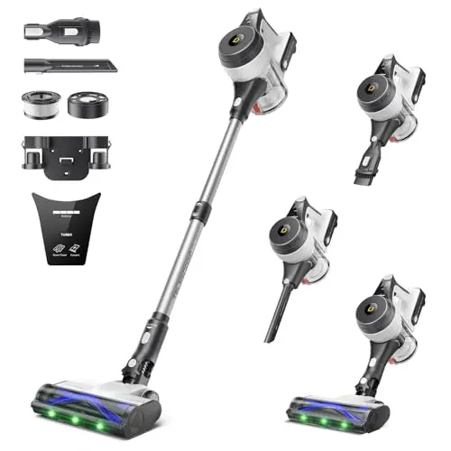 YONNDER cordless vacuum cleaner with sleek design and accessories