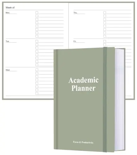 Tuun Fuplan A5 academic planner in green with undated weekly layouts