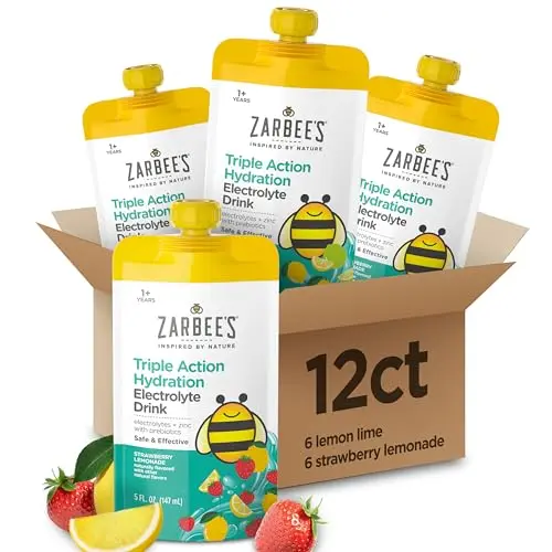 Zarbee's Triple Action Hydration electrolyte drink pouches