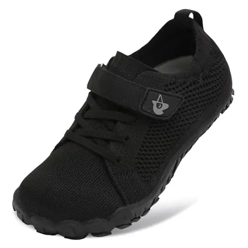 LeIsfIt kids barefoot sneakers with wide toe box