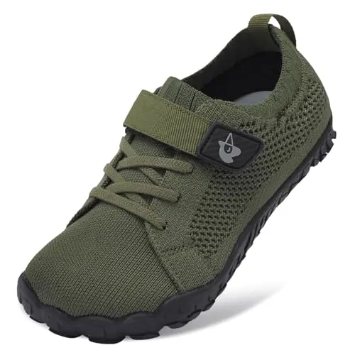LeIsfIt kids barefoot hiking shoes with wide toe box