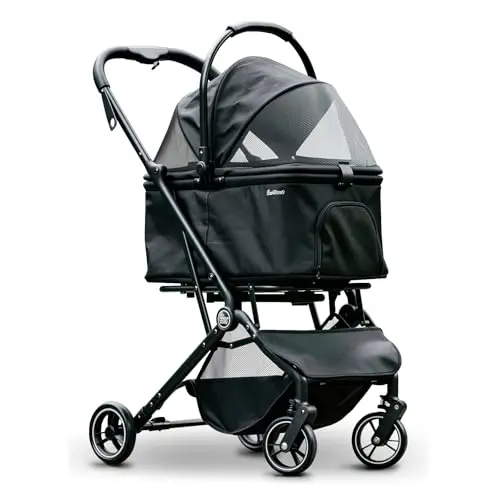 Pawccoli 4-wheel pet stroller for cats