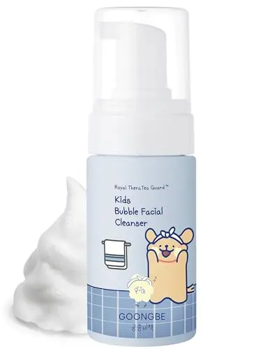GOONGBE Kids Bubble Facial Cleanser bottle with maltese design