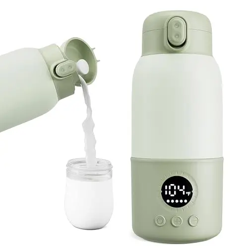 Portable bottle warmer with fast heating and compact design