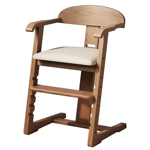 DOMGMUWUJEE solid wood toddler dining chair with wheels