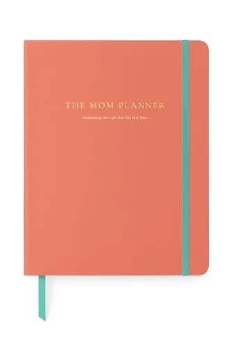 PAPERS undated Christian mom planner in coral with softbound lay-flat design