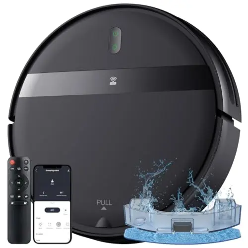 Kilgone G20 robot vacuum cleaning pet hair under furniture