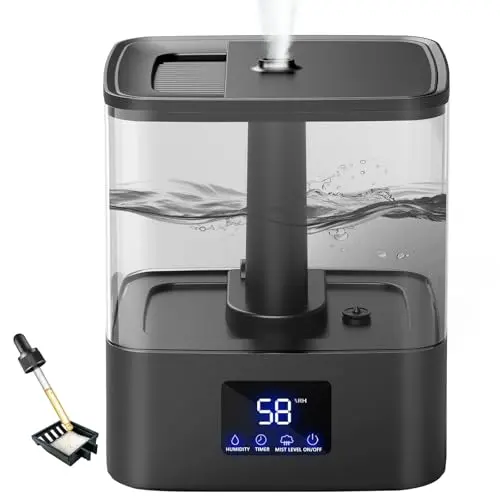 KZF humidifier with digital display and timer functionality