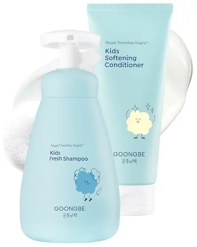 GOONGBE Korean kids shampoo and conditioner bottles for sensitive scalp