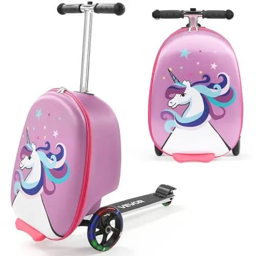 VEVOR ride-on scooter luggage with brake control and airline-approved size