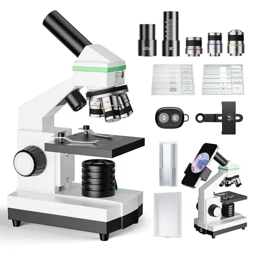 Qniuco professional compound microscope with metal body for students