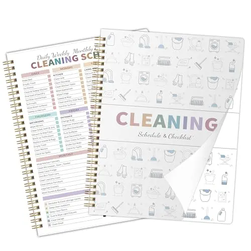 GOLDPEI ADHD cleaning planner with checklist and schedule
