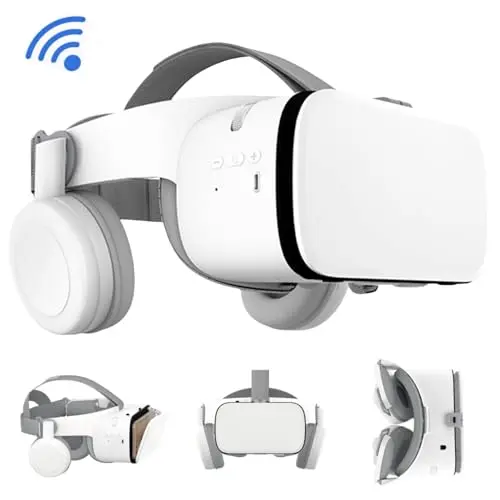 TiCCoonuts VR headset with built-in Bluetooth headphones
