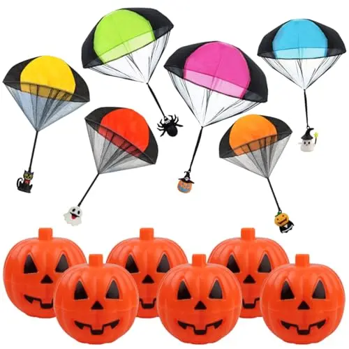 Pinkiwine Halloween parachute toys with various spooky characters