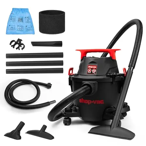 Shop-Vac 4 gallon wet dry vacuum with integrated tool storage