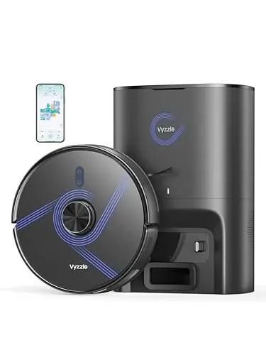 Vyzzle E20 robot vacuum with self-emptying base