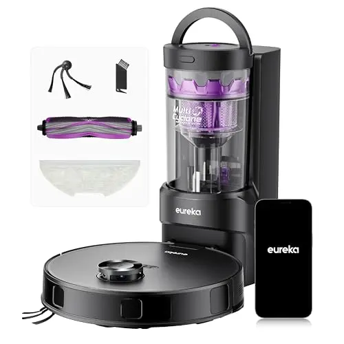 Eureka E20 Evo Plus robot vacuum cleaning near furniture