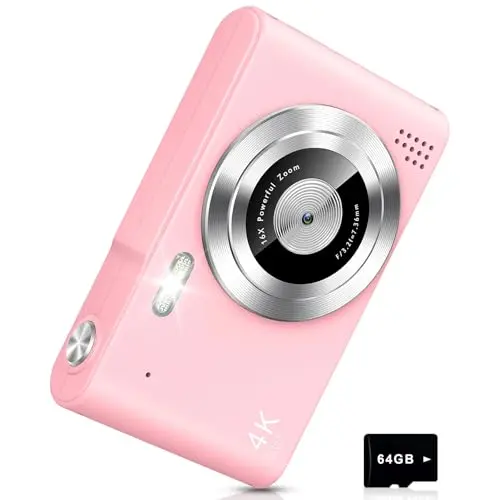 aycy digital camera for kids in pink color