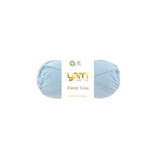 Purely Giza Egyptian cotton yarn showing fine mercerized thread