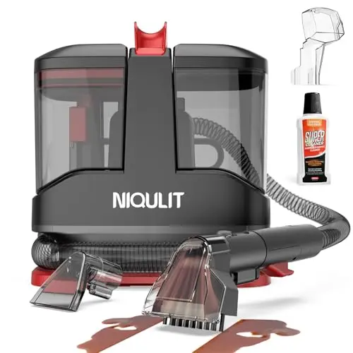Portable carpet and upholstery cleaner for sofas and cars