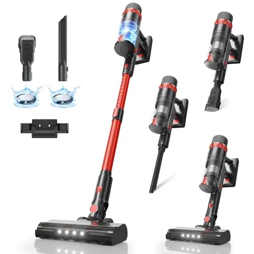 TRDIOL cordless vacuum with smart touch screen and long battery life