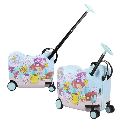 Bioworld Hello Kitty and Friends ride-on 18-inch suitcase for kids