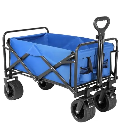 ZOMEYLPO beach wagon with big wheels on sandy terrain